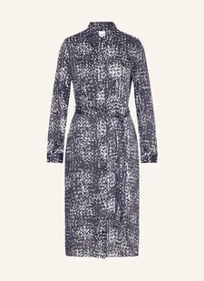 Calvin Klein Sukienka Koszulowa Z Satyny blau - Sukienki - miniaturka - grafika 1