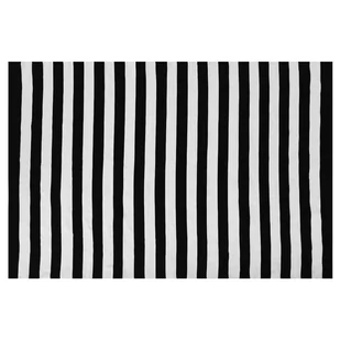 Beliani Dywan na zewnątrz czarno-biały 140 x 200 cm TAVAS - Dywany zewnętrzne - miniaturka - grafika 1