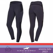 Bryczesy - Schockemohle Legginsy jeździeckie damskie COMFY RIDING FS SS23 - dark blue - miniaturka - grafika 1