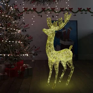 vidaXL vidaXL Świąteczny renifer, akryl, 250 ciepłych białych LED, 180 cm - Oświetlenie świąteczne - miniaturka - grafika 1