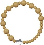 Biżuteria religijna - Bransoletka na gumce RÓŻANIEC z pereł wysokiej jakości - miniaturka - grafika 1