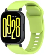 Akcesoria do smartwatchy - Bizon Silikonowy pasek Strap Watch Silicone do Xiaomi Redmi Watch 5 Lite / 5 Active, jasnozielony - miniaturka - grafika 1