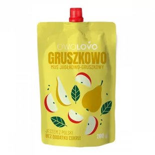 Owolovo Mus jabłkowo-gruszkowy Gruszkowo 200 g - Desery dla dzieci - miniaturka - grafika 1