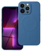 Etui i futerały do telefonów - Futerał SILICONE MAG COVER big hole kompatybilny z MagSafe do IPHONE 17 Air niebieski - miniaturka - grafika 1