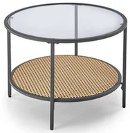 Ławy i stoliki kawowe - Szklana okrągła ława do salonu H4-S88 - miniaturka - grafika 1