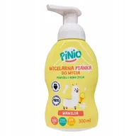 Kosmetyki kąpielowe dla dzieci - PINIO Micelarna Pianka do Mycia dla dzieci Waniliowa z Lamą 98% naturalne - miniaturka - grafika 1