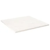 Meble modułowe i akcesoria - vidaXL Blat stołu, biały, 90x90x2,5cm, lite drewno sosnowe, kwadratowy - miniaturka - grafika 1