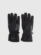 Rękawiczki - 4F Rękawiczki zimowe Touch Screen uniseks - czarne S - miniaturka - grafika 1