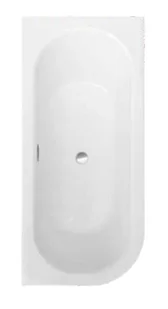 Besco Wanna 160x75 Avita Slim Plus Lewa + Syfon w kolorze złotym - Wanny - miniaturka - grafika 5