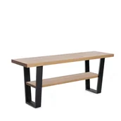 Ławy i stoliki kawowe - Ława Stolik Kawowy 2 Poziomy Fane 140X40 Cm Homla - miniaturka - grafika 1