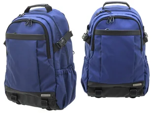 Plecak Na Laptopa 15,6 Do Pracy Szkoły Mocny Blue - Torby na laptopy - miniaturka - grafika 1