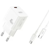 Ładowarki do telefonów - Ładowarka sieciowa XO CE09 45W Biały - miniaturka - grafika 1