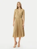 Sukienki - Rinascimento Sukienka koktajlowa CFC0122980003 Złoty Regular Fit - miniaturka - grafika 1