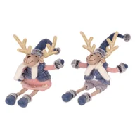 Ozdoby bożonarodzeniowe - Figurka Renifer siedzący mix - miniaturka - grafika 1