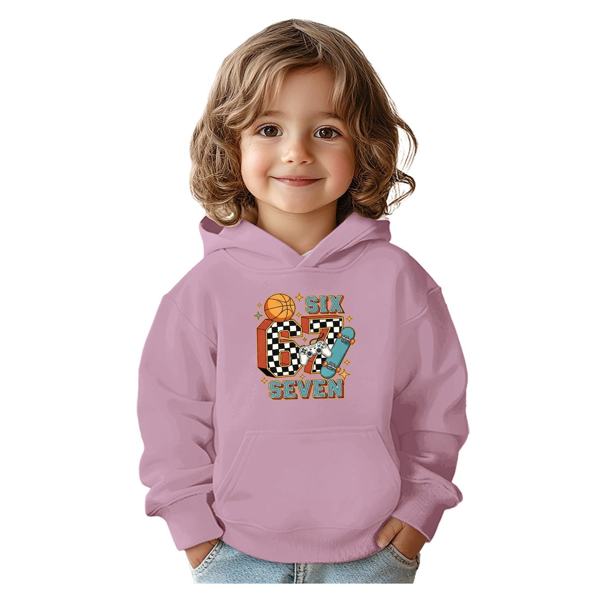 BLUZA DZIECIĘCA 67 SIX SEVEN VIRAL GAME 122-128 CHŁOPIĘCA DZIEWCZĘCA