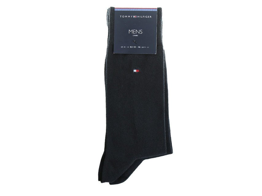 Tommy Hilfiger, Skarpety męskie, Navy, 2-pack, rozmiar 39/42