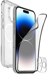 Etui Puro + Folia Ochronna Ekranu + Folia Ochronna Obiektywu Aparatu do iPhone'a 15 PRO MAX - Przezroczyste standard - Etui i futerały do telefonów - miniaturka - grafika 1
