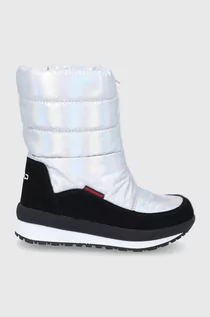 Buty dla dziewczynek - CMP Śniegowce dziecięce Kids Rae Snow Boots Wp kolor srebrny - grafika 1