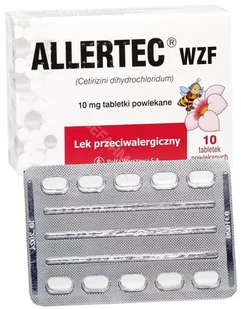 Polfa WARSZAWA Allertec WZF 10 mg x 10 tabl powlekanych - Leki na alergię - miniaturka - grafika 1