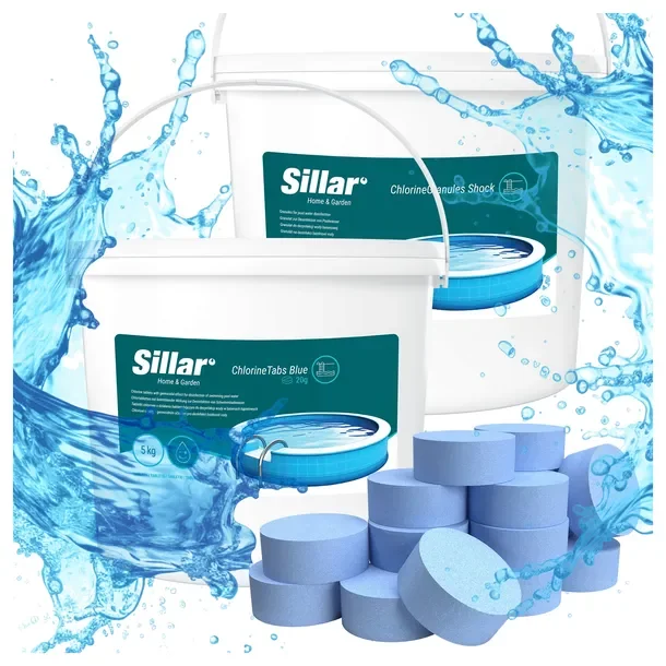 Chlor do basenu chlor szok basenowy 5kg + tabletki multi 11w1 20g 5kg