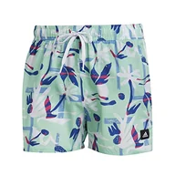 Kąpielówki męskie - adidas, Flo Clx Vsl, kostium kąpielowy, pulsomiętowy/biały, XL, męski - miniaturka - grafika 1