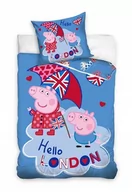 Pościel dla dzieci - Pościel 140x200 Świnka Peppa Pig George Londyn - miniaturka - grafika 1