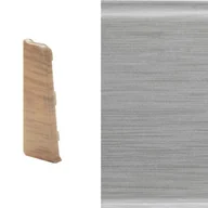Listwy przypodłogowe - Arbiton Zakończenie lewe do listwy INDO (1 sztuka) alu light - miniaturka - grafika 1