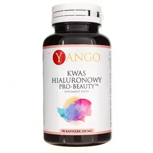Yango, ul. Granitowa 3 14, 02-681 Warszawa Kwas Hialuronowy Pro-Beauty 90 kaps Yango 00-5F90-1657B - Zdrowa żywność - miniaturka - grafika 1