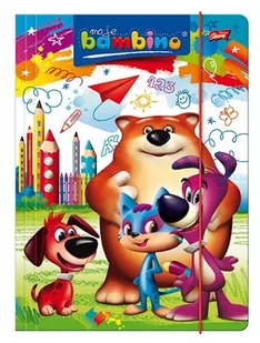 BAMBINO Teczka z gumką A4 BAMBINO  1Y43T7 1Y43T7 SAM  ONE SIZE - Szkolne artykuły papiernicze - miniaturka - grafika 1