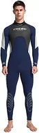 Pianki do pływania - Cressi Men's Morea Man Wetsuit Mokry skafander męski All in One Premium z neoprenu o grubości 3mm o wysokiej rozciągliwości ,Niebieski ,XL ,XLU476405 - miniaturka - grafika 1