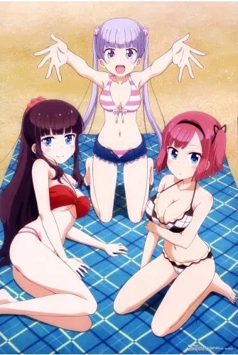 Plakat Anime Manga New Game+ ng_104 A1+ (custom)