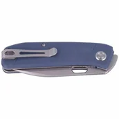 Noże - Nóż Kubey Hyde Denim Blue G10, Sand Blasted 14C28N - miniaturka - grafika 1