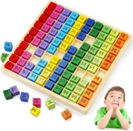 Klocki - Edukacyjna zabawka tabliczka mnożenia drewniane klocki - miniaturka - grafika 1