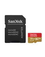Karty pamięci - SANDISK EXTREME microSDHC 32 GB 100/60 MB/s A1 C10 V30 UHS-I U3 Mobile SDSQXAF-032G-GN6MA - miniaturka - grafika 1