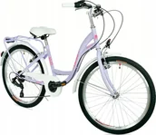 Rowery - NEEXT Dziewczęcy Rower Miejski 24 LAURA 6 bieg SHIMANO - miniaturka - grafika 1