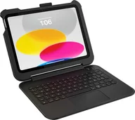 Etui do tabletów - Etui OtterBox Achiever Series Keyboard 360 do iPad 10. gen 2022, 11. gen 2025 (A16), ochronne odporne na wstrząsy etui z klawiaturą Hiszpański QWERTY zgodne z normą wojskową, Czarne - miniaturka - grafika 1
