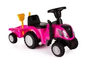 Zabawki i gry sportowe - Jeździk traktor New Holland z przyczepką różowy - Lena - miniaturka - grafika 1