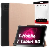 Torby na laptopy - Etui do T-Mobile T Tablet 5G 10.36" obudowa na tablet Alogy Book Cover Case Rose Gold - miniaturka - grafika 1