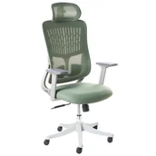 Fotele i krzesła biurowe - Beliani Krzesło biurowe PARTNER Zielony - miniaturka - grafika 1