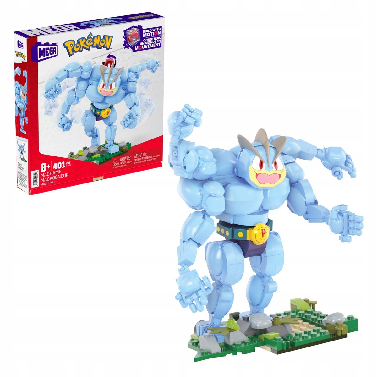 POKEMON MACHAMP ORYGINALNE ZESTAW Klocków MEGA CONSTRUX