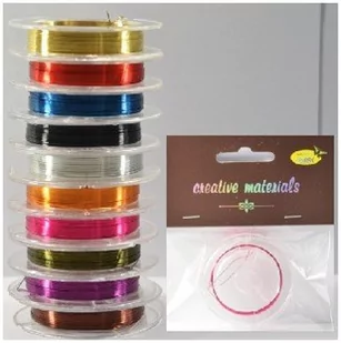 Drut Jubilerski Miedziany 0,30 M/10Mb Różowy, Galeria Hobby - Dekoratorstwo - miniaturka - grafika 1