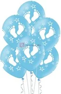 Dewocjonalia - Zestaw balonów STÓPKI niebieskie - 5 sztuk - miniaturka - grafika 1