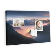 Tablice i flipcharty - Kolorowy Organizer - Tablica Korkowa z Pinezkami - Szczyty gór krajobraz 60x40 cm - miniaturka - grafika 1