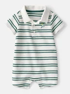 Pajacyki dla niemowląt - carter's Rampers w kolorze biało-zielonym - miniaturka - grafika 1