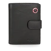 Portfele - Pepe Jeans Badge pionowy portfel z zapięciem na kliknięcie, unikalny, morski, única, Kliknięcie portfolio - miniaturka - grafika 1