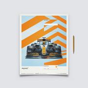 Plakaty - McLaren x Gulf - Lando Norris - 2021 | Classic Edition - miniaturka - grafika 1