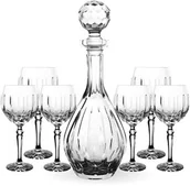 Karafki - Kryształowy zestaw karafka i komplet kieliszków do wina - miniaturka - grafika 1