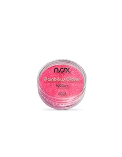 6021 Rainbow Glitter NOX Różowy 2 g - Ozdoby do paznokci - miniaturka - grafika 1
