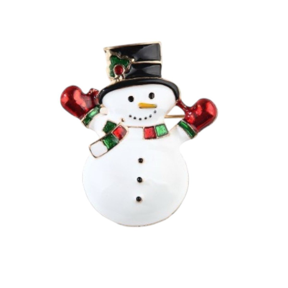 Broszka świąteczna bałwan Boże Narodzenie