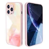 Etui i futerały do telefonów - Febliss Fit for iPhone 13 Pro etui (6,1 cala), kolekcja akwarelowa, design, płynne, szkło hartowane, obudowa ochronna, etui na telefon komórkowy (Cherry Pink) - miniaturka - grafika 1